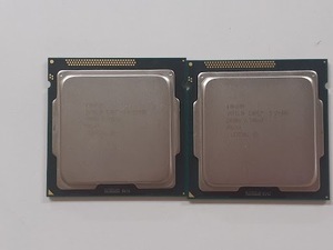 L0319-09　CPU2個セット　INTEL　CORE　i5-2500K SR008 3.30GHZ　i5-2400S SR00S 2.50GHZ