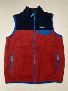 ◆ patagonia ◆ パタゴニア メキシコ製 Lightweight Synchilla Snap-T Vest 切替 ライトウェイト シンチラ スナップT フリース ベスト S