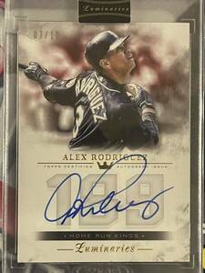 【10枚限定】 Topps Alex Rodriguez サイン マリナーズ