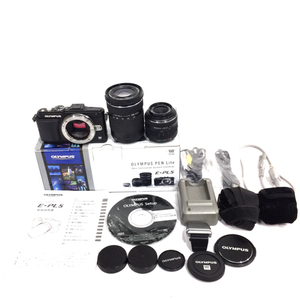 OLYMPUS PEN Lite E-PL5 14-42mm 1:3.5-5.6 40-150mm 1:4-5.6 ミラーレス一眼 デジタルカメラ