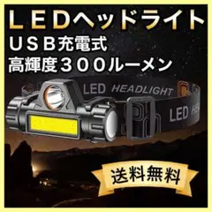 LED ヘッドライトUSB充電式 高輝度 防水 釣り 登山 キャンプ アウトドア