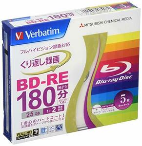 バーベイタムジャパン(Verbatim Japan) くり返し録画用 BD-RE VBE130NP5V1 (中古品)