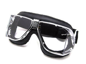 nannini Custom GOGGLE BLACK/CHROME × ANTI FOG CLEAR/ナンニーニカスタムゴーグル四眼4眼halcyonハルシオンクラシックカーレトロ70s