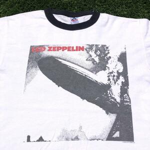 00s Led Zeppelin レッドツェッペリン 1st 飛行船 Tシャツ ファーストアルバム バンドT バンT ロックT リンガーT ビンテージ アメリカ 古着