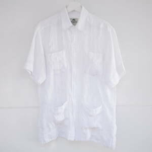 MOJITO Linen open collar half sleeve cuba shirt Sサイズ リネン 開襟 キューバシャツ