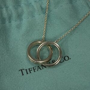 ■【売り切り】Tiffany&Co.（ティファニー）インターロッキング シルバーネックレス 1837 SV925