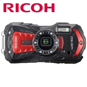 リコー RICOH WG-60 レッド 本格防水デジタルカメラ 耐衝撃 防塵 耐寒 アウトドア 現場用 コンパクトデジタルカメラ コンデジ 中古