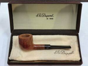 #4677/S.T.Dupont デュポン パイプ 煙管 キセル 木製 喫煙具 箱付き デュポンマーク刻印有り 煙草 たばこ アンティーク コレクション