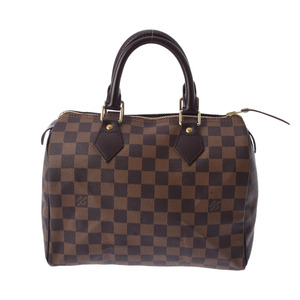 LOUIS VUITTON ルイヴィトン ダミエ スピーディ 25 ブラウン N41532 レディース ダミエキャンバス ハンドバッグ Aランク 中古 銀蔵