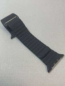 美品★純正アップルウォッチ42mm レザーループ バンド ブラック 本革 Lサイズ Apple Watch Leather Loop Band Large Black　
