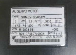 ◆送料無料◆新品 安川 サーボモーター SGMSV-30ADA21 ◆保証