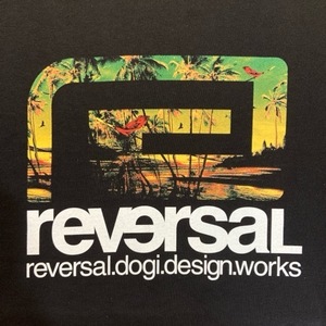 REVERSAL リバーサル■送料込■リゾート コットン Tシャツ■黒 L■ストリート メンズ 総合格闘技 キックボクシング ラグビー 那須川天心