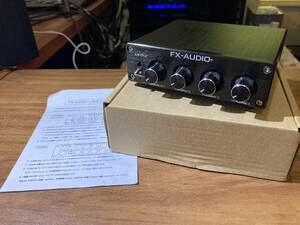 FX-AUDIO- LS-01J 4chラインスプリッター ＆ プリアンプ　中古品