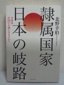 隷属国家 日本の岐路 今度は中国の天領になるのか? ★ 北野幸伯 ◆ アメリカ・ロシア・中国・EU・北朝鮮の脅威と機会 国益危機 政治 ◎