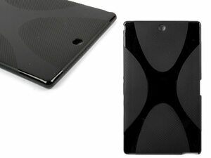 SONY Xperia Z3 tablet compact さらさらTPUケース#ブラック ZA-24772