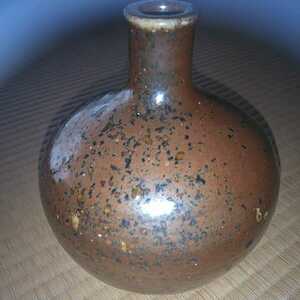 レトロ花入 戦前の壺　古い花瓶　骨董　焼き物　陶器製
