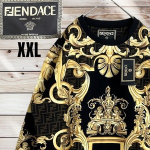 【激レアXXL】FENDI × VERSACE FENDACE XXL フェンディ ヴェルサーチ コラボ スウェット 限定 ズッカ トレーナー ヴェルサーチェ 入手困難