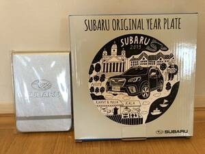 ★ 新品 ノベルティーグッズ スバル SUBARU ORIGINAL YEAR PLATE 2019 & タテ型ハードカバーノート