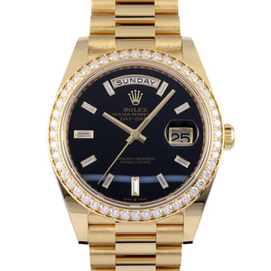 ロレックス ROLEX デイデイト 40 オニキス 228348RBR ブラック文字盤 新品 腕時計 メンズ