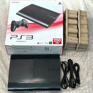 〈動作確認済み・箱付属〉PS3 プレイステーション3 本体 CECH-4200B CB チャコールブラック 250GB PlayStation3