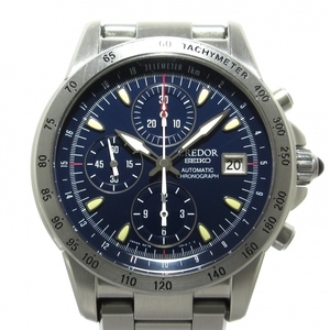 SEIKO CREDOR(セイコークレドール) 腕時計 フェニックス 6S78-0A10/GCBP995 メンズ SS/クロノグラフ ネイビー