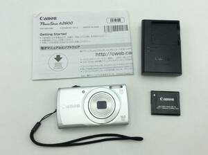 MM49♪＜通電確認済み＞デジタルカメラ Canon キャノン Power Shot パワーショット A2600 5.0-25.0ｍｍ 1:2.8-6.9 現状品 ジャンク品♪