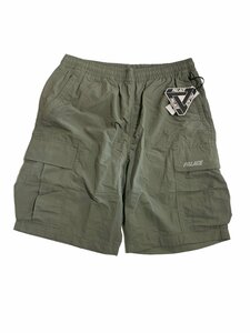 PALACE Skateboards パレス スケートボーズ SHELL CARGO SHORT ショート カーゴパンツ ナイロン カーキグリーン Lサイズ タグ付き保管品