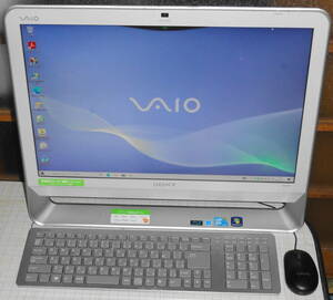 VAIO VGC-JS74FB/Win 10 HP/BD/地デジ/CORE2 Q9550 2.83GHz/SSD 80GB/RAM 4GB/リカバリ済