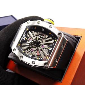 送料無料・新品・PAGANI DESIGNパガーニデザイン・メンズクォーツ腕時計、VH65・トノー型スケルトン文字盤モデルPD-1738 