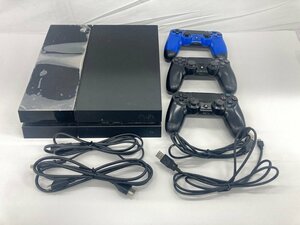 PlayStation4 プレイステーション4 本体 CUH-1000A / コントローラー×3 / アダプタ おまとめセット 通電〇 初期化済み【CDBD8001】