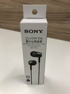 未使用　イヤホン　SONY MDR-EX155 ブラック