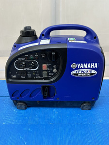 ●YAMAHA ヤマハ 0.9kVA 防音型 インバータ 発電機 EF900iS キャンプ アウトドア エンジン式 4ストローク 簡易動作のみ確認 中古保管品●