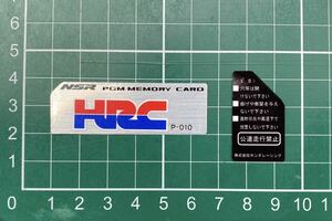♪58 NSR250R MC28HRC010 メモリーカードラベルセット