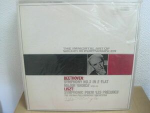 LPレコード フルトヴェングラー ベートーヴェン:交響曲第3番 英雄リスト 交響詩前奏曲 ウィーン・フィル 赤盤　Furtwangler