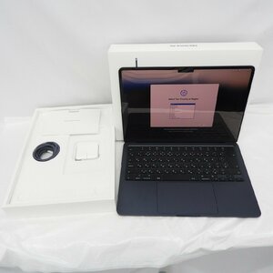 【美品】Apple アップル ノートPC MacBook Air Liquid Retinaディスプレイ 13.6 MLY33J/A ミッドナイト M2/8GB/SSD256GB 11560188 0428