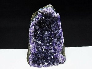 誠安◆天然石最高級品ウルグアイ産アメジストクラスター[T614-7681]