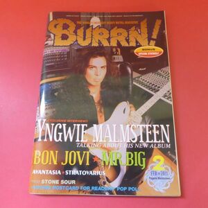 C3-230210☆BURRN! バーン 2011年2月号 ポスター・ステッカーつき　表紙：YNGWIE　MALMSTEEN