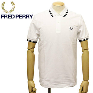 FRED PERRY (フレッドペリー) M3600 TWIN TIPPED FRED PERRY SHIRT ティップライン ポロシャツ FP495 200WHITE XL