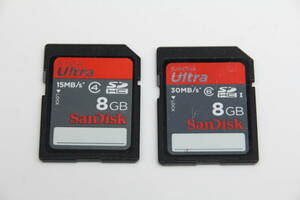 8GB SDHCカード　SanDisk Ultra ●2枚セット●