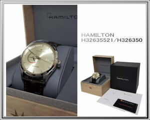 ☆新品同様 未使用 超美品HAMILTON/ハミルトン ジャズマスター 裏スケ 自動巻き メンズ腕時計 H32635521/H326350 送料税込み！