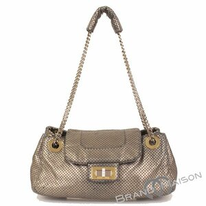 BCランク【シャネル】ショルダーバッグ/2.55/パンチングレザー/A37562/シャンパンゴールド/レディース/CHANEL