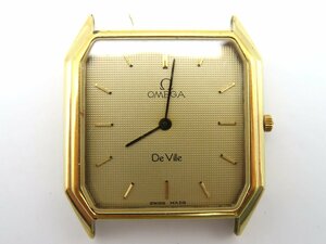 1円◆稼働◆ オメガ 1377 デヴィル シャンパン クオーツ レディース 腕時計 ベルト M13509