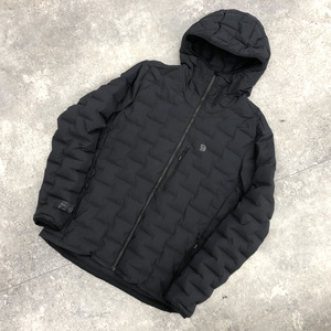 ▲ MOUNTAIN HARD WEAR マウンテン ハード ウェア スーパー DS ストレッチ ダウン フーデッド ジャケット ブラック 黒 L 220 OM7674 104