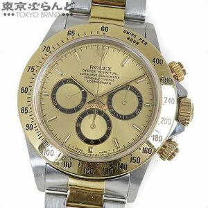 101697918 1円 ロレックス ROLEX デイトナ 16523 S番 CAL.4030 シャンパン SSYG コンビ オイスターブレス 腕時計 メンズ 自動巻 クロノ不良