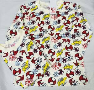 ★4866*激安sale!!新品 こども服 　長袖Tシャツsize130　1枚★MARVEL/マーベル/スパイダーマン