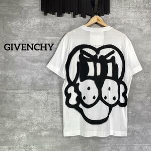 『GIVENCHY』ジバンシー (XL) スプレードックプリントTシャツ