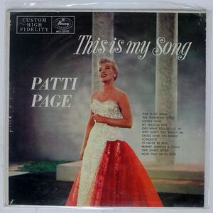 PATTI PAGE/MY SONGS/MERCURY MG20102 LP