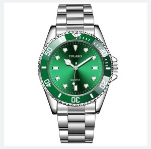■送料無料■新品♪ミリターリービジネス腕時計グリーン緑/30m防水【ディーゼル カシオ オメガ セイコー 福袋】