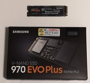■送料込■ 中古 SAMSUNG M.2 SSD 970 EVO Plus 250GB
