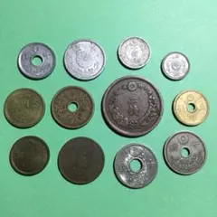 ★古銭　近代貨幣12枚セット★